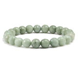 Natural Stone White Pink Purple Beads Men Bracelet