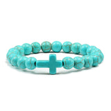 Prayer Beads Natural Stone Green Blue Turquoises Bracelets for Women