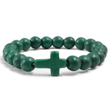 Prayer Beads Natural Stone Green Blue Turquoises Bracelets for Women