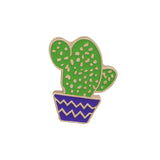 Fashion Enamel Pin Metal Brooch Mini Green Plant