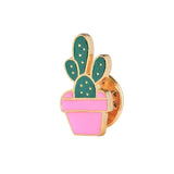 Fashion Enamel Pin Metal Brooch Mini Green Plant