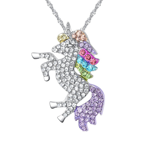 Crystal Unicorn Necklace For Woman