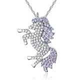 Crystal Unicorn Necklace For Woman