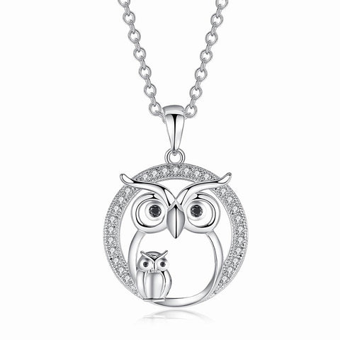 Owl Pendants Necklace For Women
