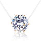 Simple Transparent Dazzling Color Necklace
