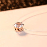 Simple Transparent Dazzling Color Necklace