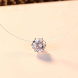 Simple Transparent Dazzling Color Necklace