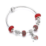 Bracelets Women Fashion Heart Flower