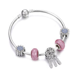 Bracelets Women Fashion Heart Flower