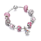 Crystal Beads Bracelet Swtee Flower