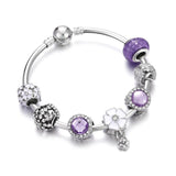 Crystal Beads Bracelet Swtee Flower