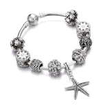 Crystal Beads Bracelet Swtee Flower