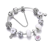 Crystal Beads Bracelet Swtee Flower