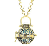 Vintage Aromatherapy Perfume Essential Oils Diffuser Necklace Unisex