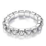 Silver Crystal Ring For Woman