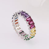 Rainbow Color Ring For Woman