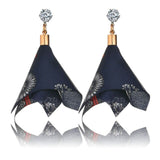 Crystal Colorful Cloth&Alloy Women Drop Earrings