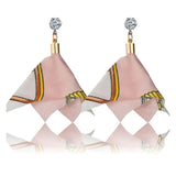 Crystal Colorful Cloth&Alloy Women Drop Earrings