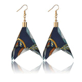 Wholesale Colorful Cloth&Alloy Women Drop Earrings