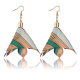 Wholesale Colorful Cloth&Alloy Women Drop Earrings