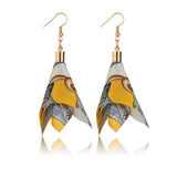 Wholesale Colorful Cloth&Alloy Women Drop Earrings