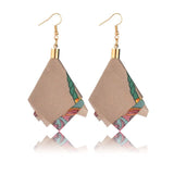 Wholesale Colorful Cloth&Alloy Women Drop Earrings